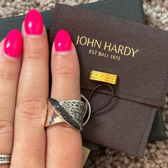 NWT John Hardy Sterling Silver Pave Ring Size 7 - Picture 7 of 16